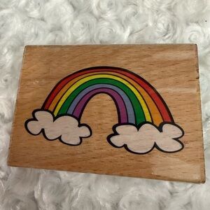 Wooden Rainbow stamper